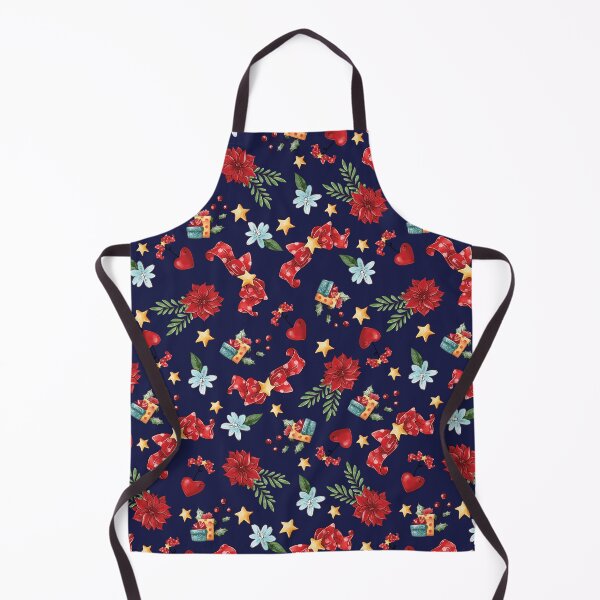 Item preview, Christmas pattern with red flowers and bells designed and sold by FunnyChameleon.