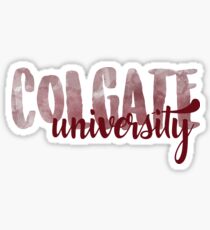 Colgate Brush Script Sticker