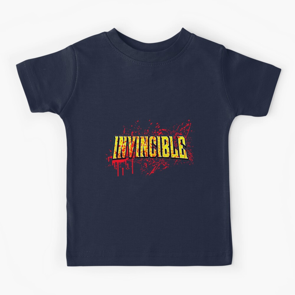 Invincible Blood Splat Logo Kids T Shirt By Exhilarate79 Redbubble