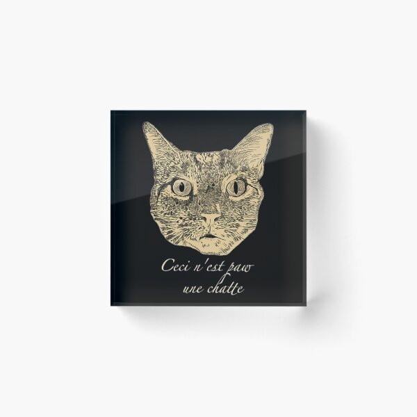 Item preview, Treachery Of Cats T-ShirtCeci n'est paw une chatte designed and sold by BridCooge.