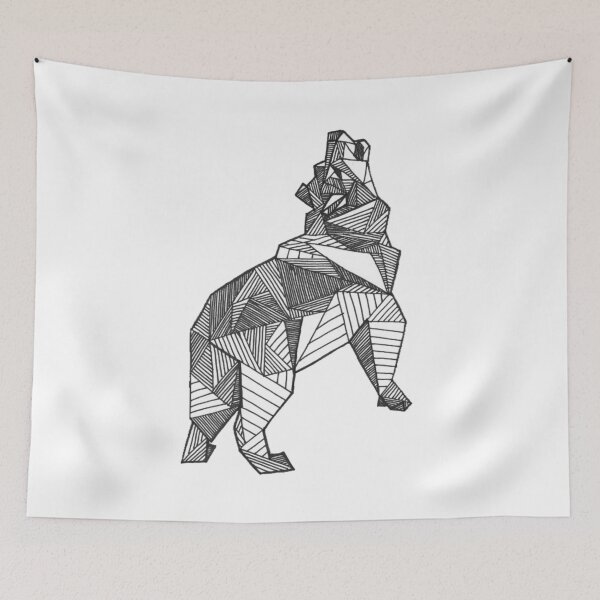 Item preview, Geometric wolf designed and sold by HCampbellArt.