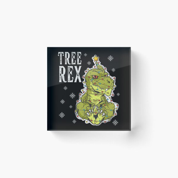 Item preview, Tree Rex T-ShirtChristmas Dinosaur Tree Rex - Blue designed and sold by BridCooge.