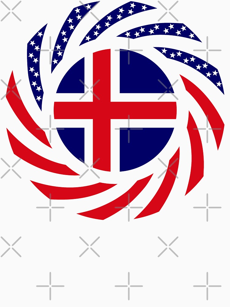 Icelandic American Multinational Patriot Flag Series by carbonfibreme