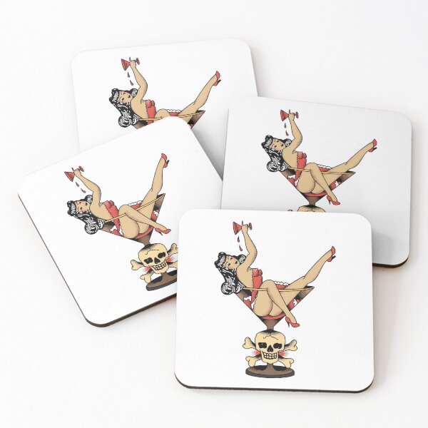 Item preview, Vintage Sailor Cocktail Pin-Up Girl designed and sold by Vector Scout Lab.