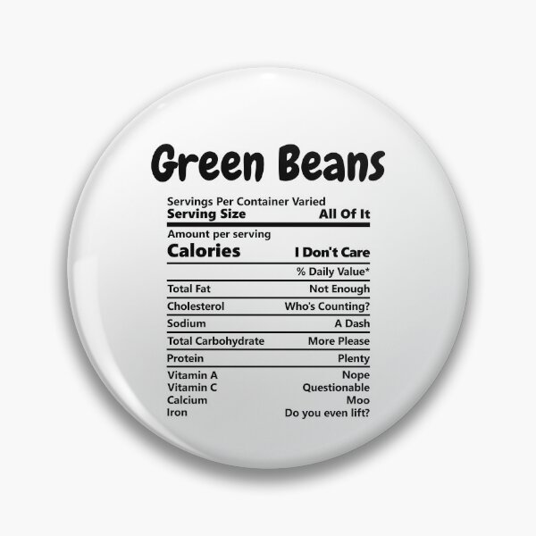 Item preview, Green Beans - Servings Per Container designed and sold by CheryleaDesigns.