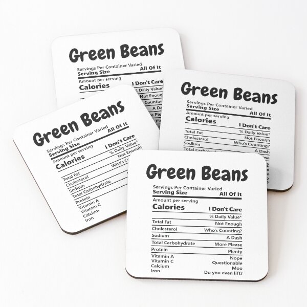 Item preview, Green Beans - Servings Per Container designed and sold by CheryleaDesigns.