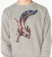 Kirschblüte Axolotl Aquarell Splash Sweatshirt