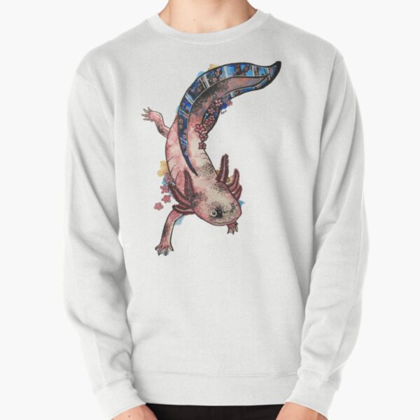 Item preview, Cherry Blossom Axolotl Watercolour Splash designed and sold by Ashley McDonald.