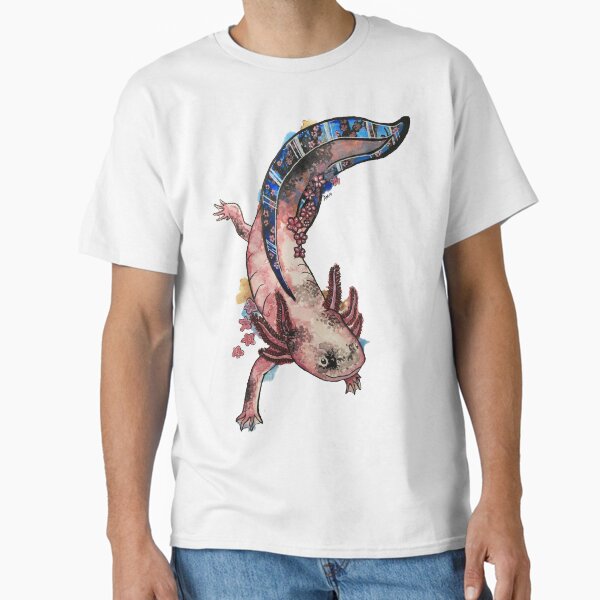 Item preview, Cherry Blossom Axolotl Watercolour Splash designed and sold by Ashley McDonald.