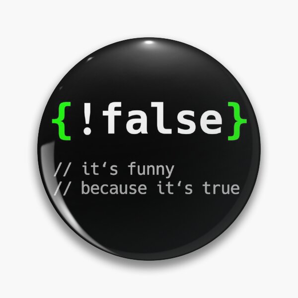 Item preview, Retro !False - Funny Coding Programmer Gift Computer Programming designed and sold by TNMankdesign.