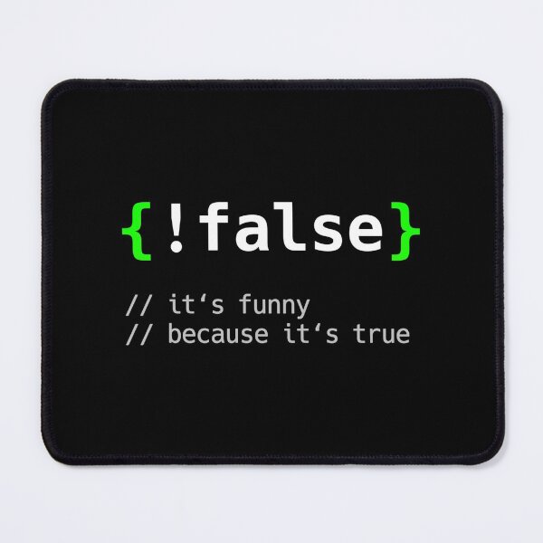 Item preview, Retro !False - Funny Coding Programmer Gift Computer Programming designed and sold by TNMankdesign.