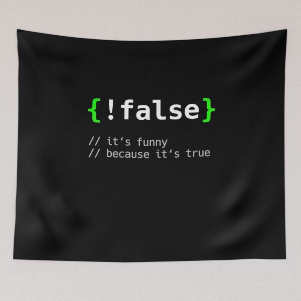 Item preview, Retro !False - Funny Coding Programmer Gift Computer Programming designed and sold by TNMankdesign.
