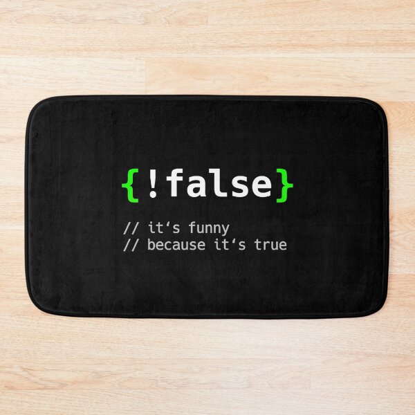 Item preview, Retro !False - Funny Coding Programmer Gift Computer Programming designed and sold by TNMankdesign.