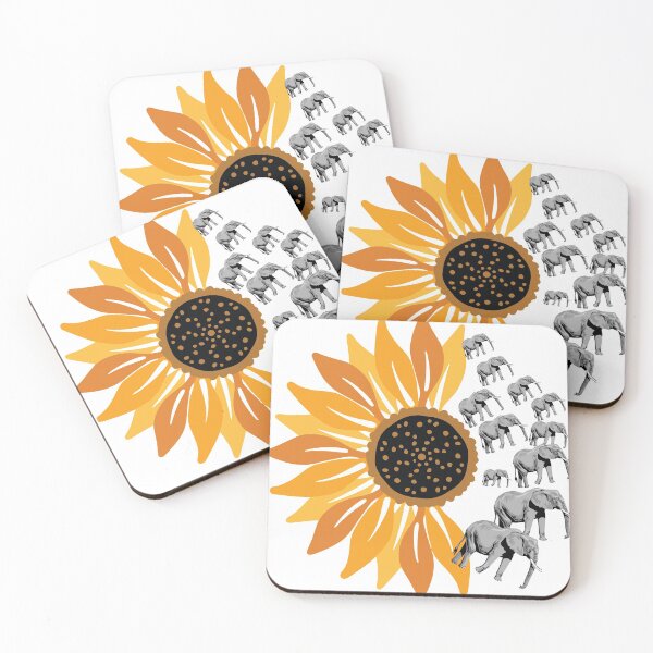 Item preview, Elephant Sunflower Floral designed and sold by JobyeBee.