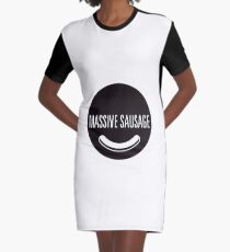 Massive Sausage Graphic T-Shirt Dress