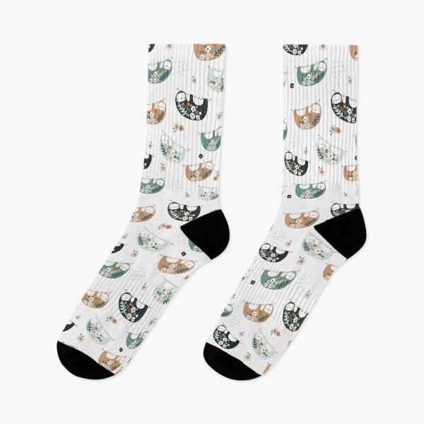 Item preview, Floral Sloth Illustration  designed and sold by CristaloHipp.