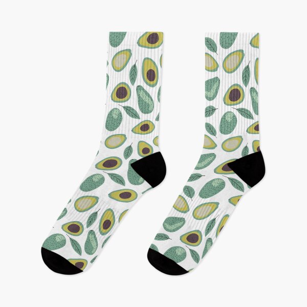 Item preview, Modern decorative seamless with avocado and leaves designed and sold by CristaloHipp.
