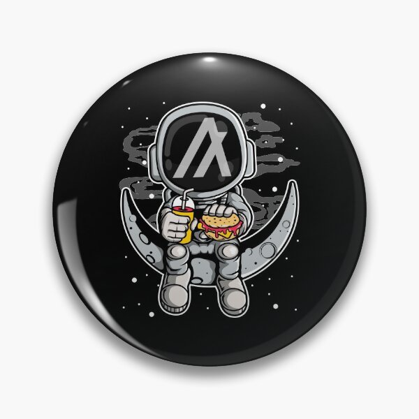 Artikelvorschau, Astronaut Fastfood Algorand ALGO Coin To The Moon Krypto-Token Blockchain Kryptowährungs-Wallet entworfen und verkauft von JaxonBrown.