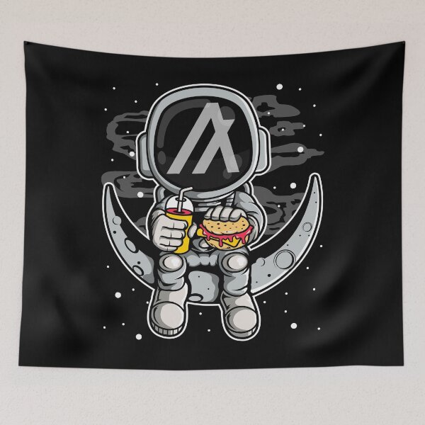 Item preview, Astronaut Fastfood Algorand ALGO Coin To The Moon Crypto Token Blockchain Cryptocurrency Wallet designed and sold by JaxonBrown.