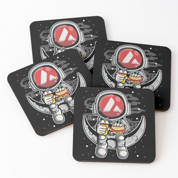 Item preview, Astronaut Fastfood Avalanche Avax Coin To The Moon Crypto Token Blockchain Cryptocurrency Wallet designed and sold by JaxonBrown.