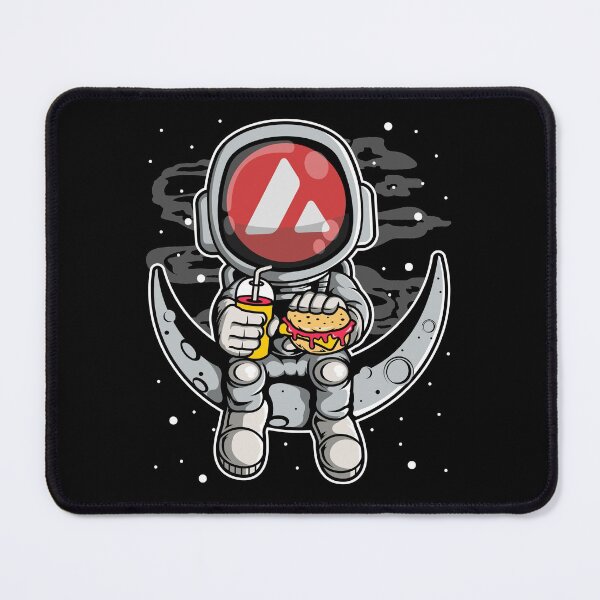Item preview, Astronaut Fastfood Avalanche Avax Coin To The Moon Crypto Token Blockchain Cryptocurrency Wallet designed and sold by JaxonBrown.