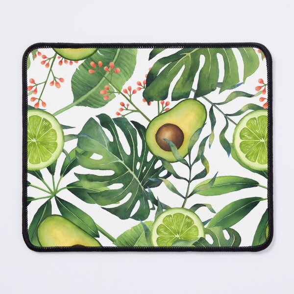 Item preview, Hand-painted watercolor green tropical on white designed and sold by CristaloHipp.