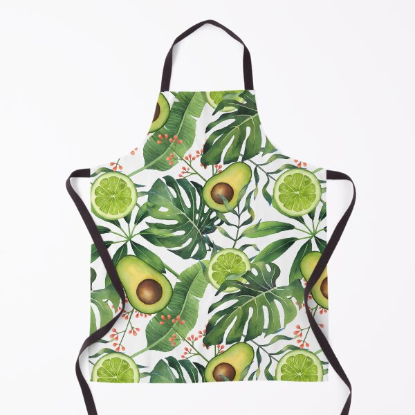 Item preview, Hand-painted watercolor green tropical on white designed and sold by CristaloHipp.