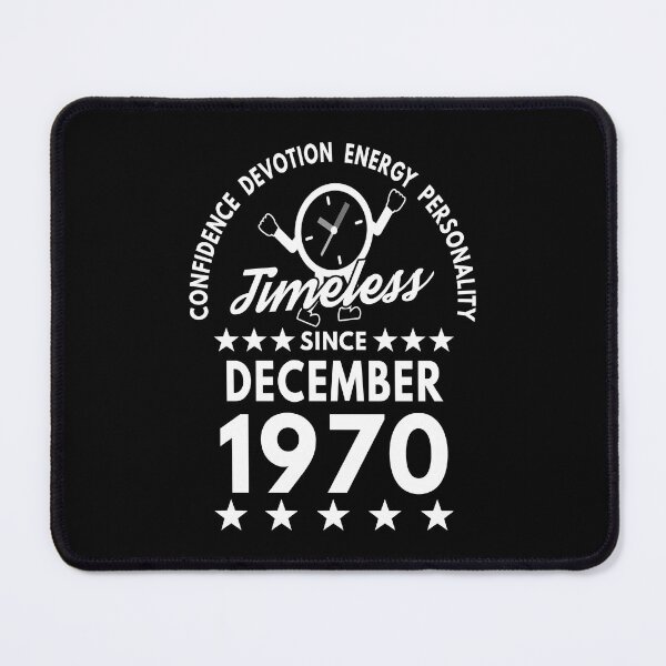 Item preview, December Birthday Timeless Person - 1970 - White Text designed and sold by MoonsmileProd.