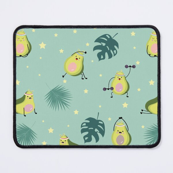 Item preview, Green avocado seamless with leaf and star designed and sold by CristaloHipp.