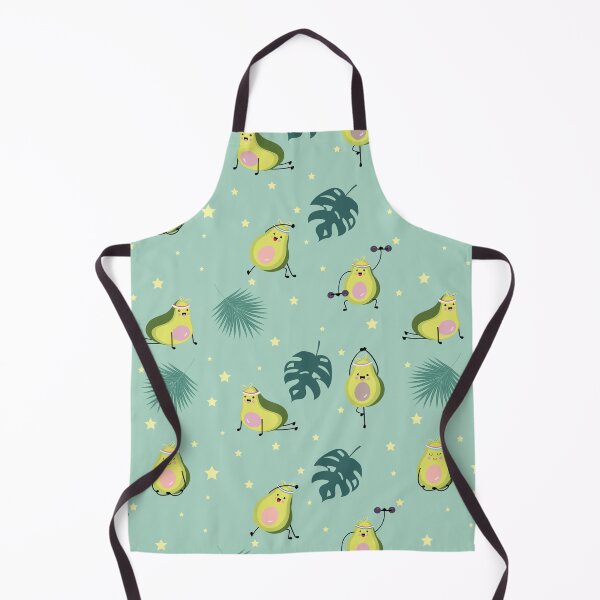 Item preview, Green avocado seamless with leaf and star designed and sold by CristaloHipp.