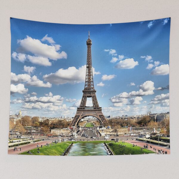 Item preview, View of Paris with Eiffel Tower designed and sold by mycloudzdesign.