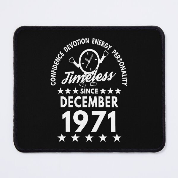 Item preview, December Birthday Timeless Person - 1971 - White Text designed and sold by MoonsmileProd.