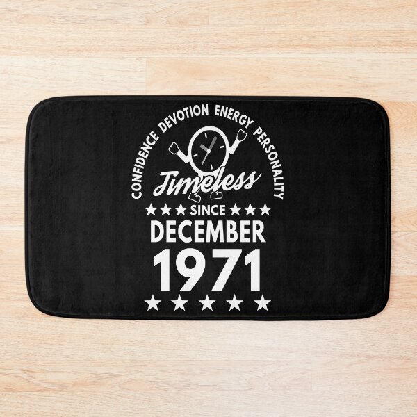 Item preview, December Birthday Timeless Person - 1971 - White Text designed and sold by MoonsmileProd.