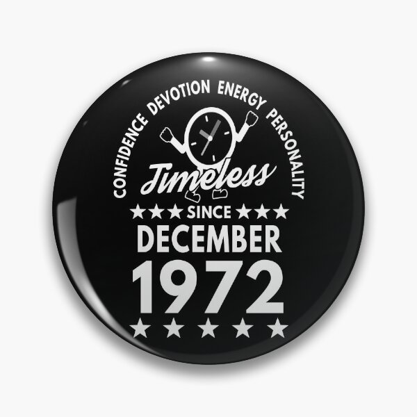 Item preview, December Birthday Timeless Person - 1972 - White Text designed and sold by MoonsmileProd.