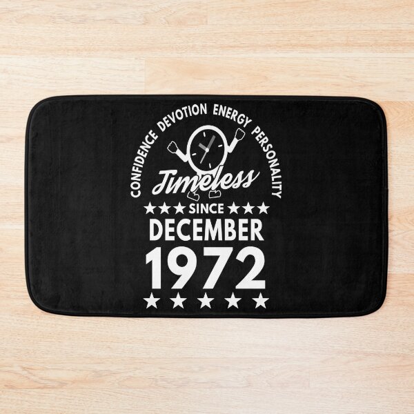 Item preview, December Birthday Timeless Person - 1972 - White Text designed and sold by MoonsmileProd.