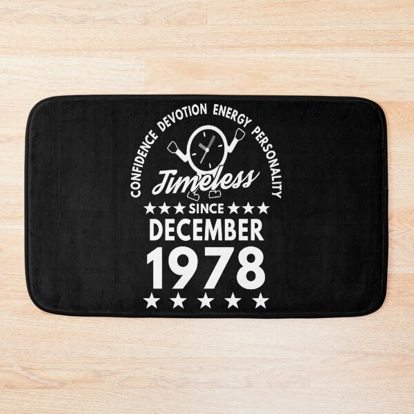 Item preview, December Birthday Timeless Person - 1978 - White Text designed and sold by MoonsmileProd.