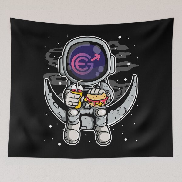 Item preview, Astronaut Fastfood Evergrow EGC Coin To The Moon Crypto Token Blockchain Cryptocurrency Wallet designed and sold by JaxonBrown.