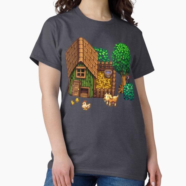Item preview, Maison de ferme pixel rétro designed and sold by boozyprintz.