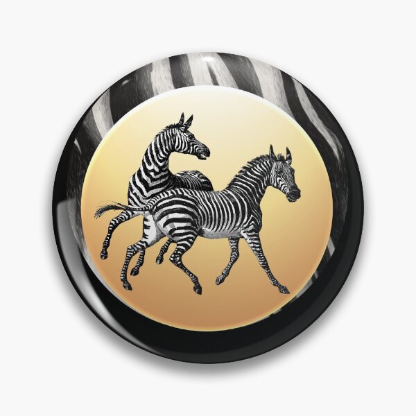Item preview, Vintage Zebra Pair Against Stylized Sun and Faux Zebra Fur designed and sold by SeaChangeDesign.