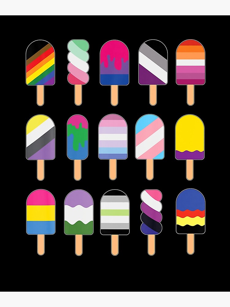 Gay Pride Ice Cream Identities Lgbt Pride Lgbtqia Sticker By My XXX
