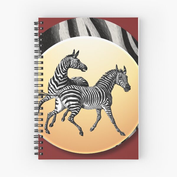 Item preview, Vintage Zebra Pair Against Stylized Sun and Faux Zebra Fur designed and sold by SeaChangeDesign.