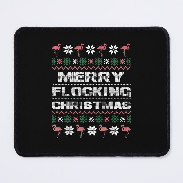 Item preview, Merry Flocking Christmas Flamingo Noel Hats Dancing On Snow Merry Flocking Christmas designed and sold by wi trendshop.