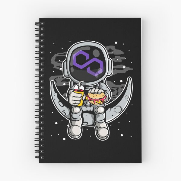 Item preview, Astronaut Fastfood Polygon Matic Coin To The Moon Crypto Token Blockchain Cryptocurrency Wallet designed and sold by JaxonBrown.