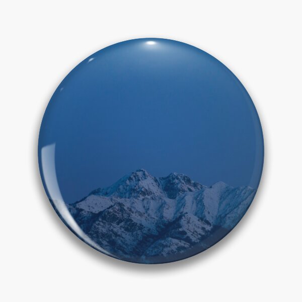 Item preview, Snow-capped Mountain Peak with Clear Blue Sky in Dusk designed and sold by Mats Silvan.