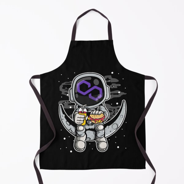 Item preview, Astronaut Fastfood Polygon Matic Coin To The Moon Crypto Token Blockchain Cryptocurrency Wallet designed and sold by JaxonBrown.
