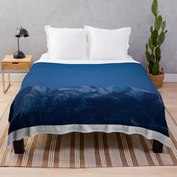 Item preview, Snow-capped Mountain Peak with Clear Blue Sky in Dusk designed and sold by Mats Silvan.