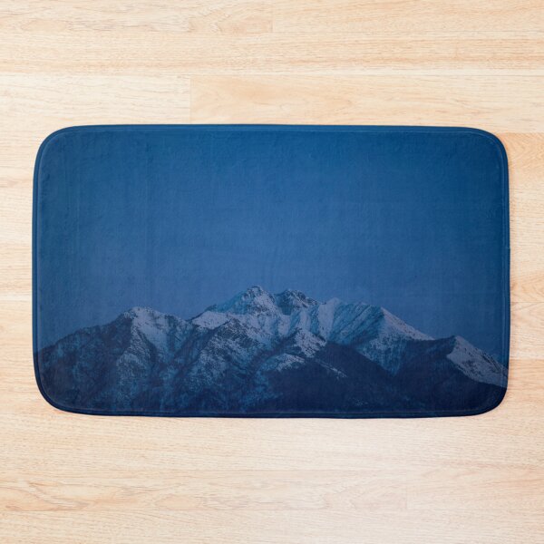 Item preview, Snow-capped Mountain Peak with Clear Blue Sky in Dusk designed and sold by Mats Silvan.