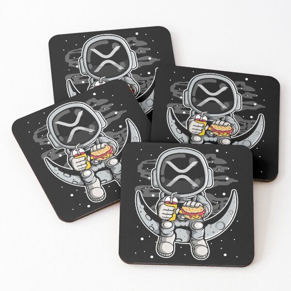 Item preview, Astronaut Fastfood Ripple XRP Coin To The Moon Crypto Token Blockchain Cryptocurrency Wallet designed and sold by JaxonBrown.