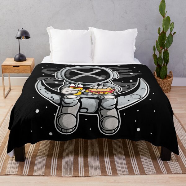 Item preview, Astronaut Fastfood Ripple XRP Coin To The Moon Crypto Token Blockchain Cryptocurrency Wallet designed and sold by JaxonBrown.