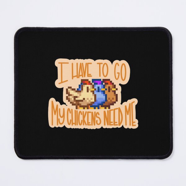 Vista previa del artículo con la obra «Pollos de Stardew Valley», diseñado y vendido por boozyprintz.